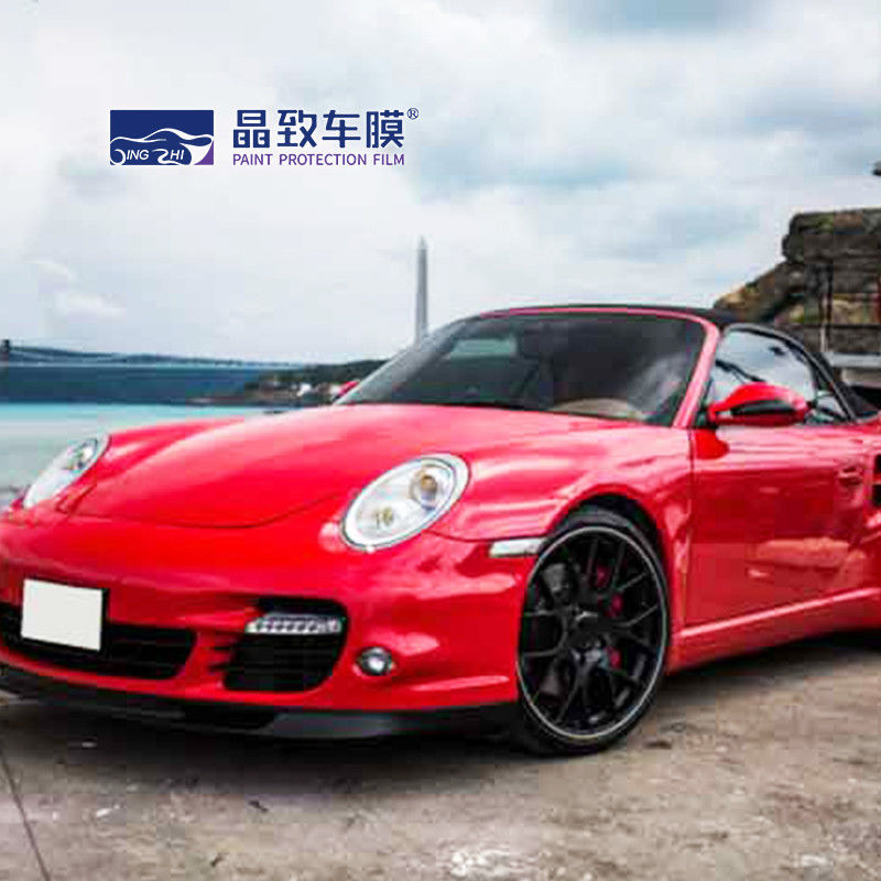 Emballage de film de protection de peinture de couleur rouge TPU auto-adhésif pratique