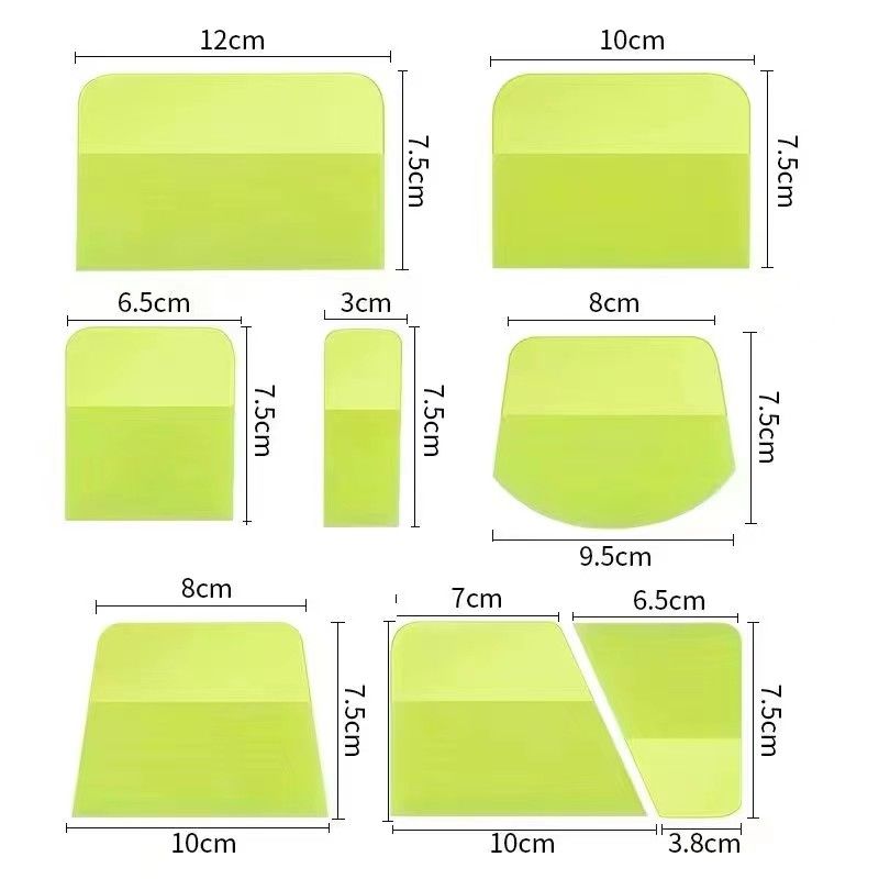 Flexible 5 en 1 ensemble d'outils d'enveloppe de voiture raclette Durable pour les Films transparents PPF