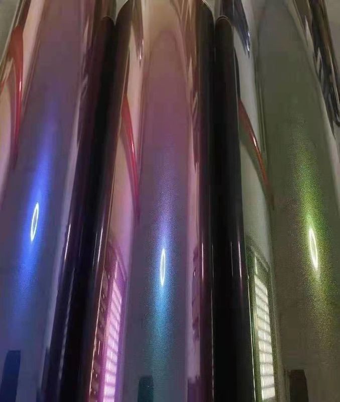 Meilleur vendeur Super brillant Stretch voiture Wrap vinyle Film métallique diamant espace profond caméléon carrosserie autocollant de voiture