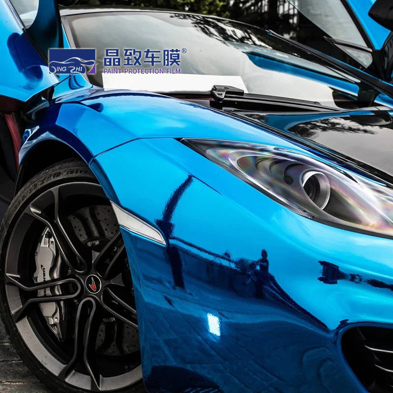 Matériel Rose Gold Blue Color de PVC du film PPF de vinyle d'ANIMAL FAMILIER de voiture de Chrome