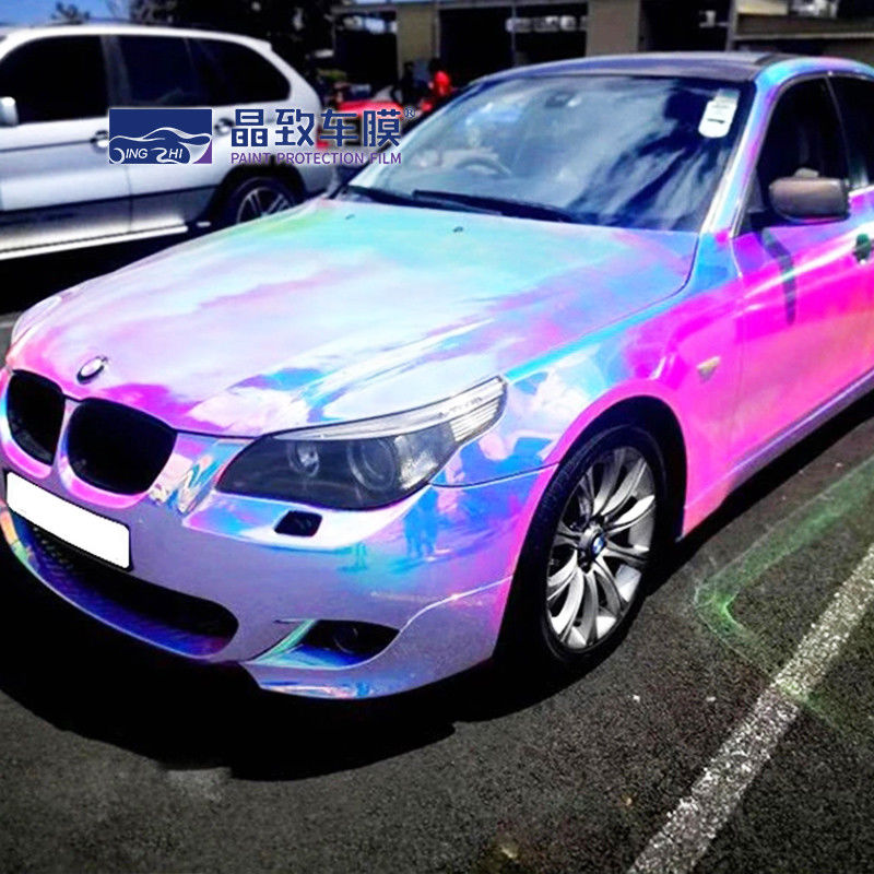 Matériel Rose Gold Blue Color de PVC du film PPF de vinyle d'ANIMAL FAMILIER de voiture de Chrome