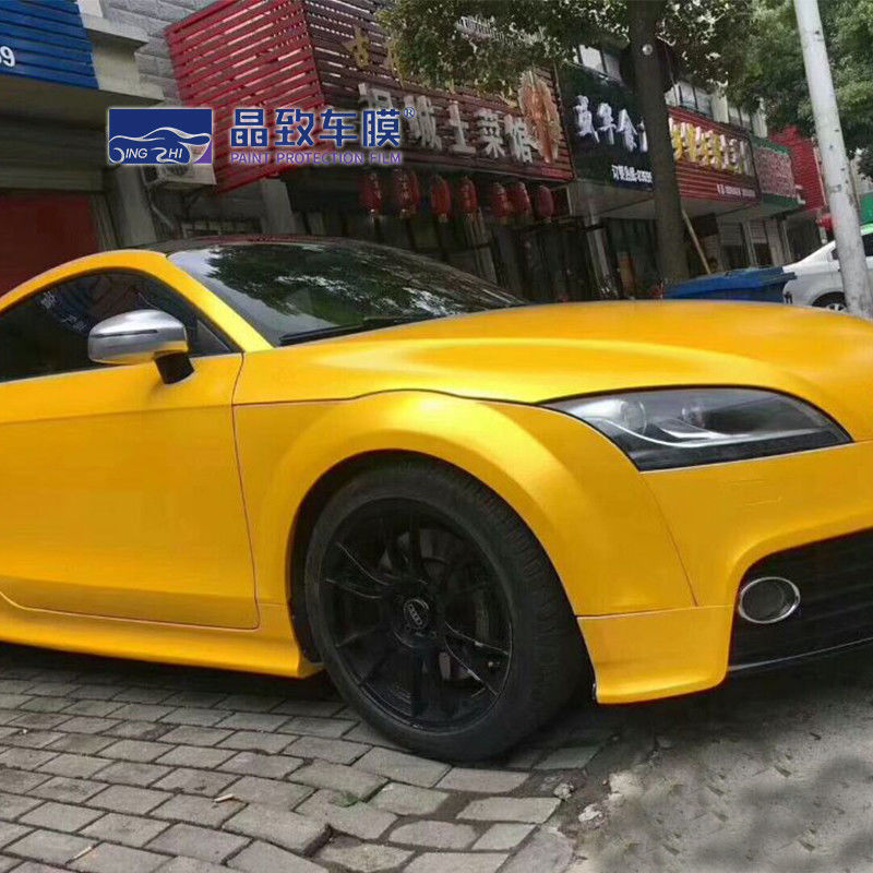 Super Bright Metal Champagne Gold Car Vinyl Wrap Car Wrap Film changeant de couleur