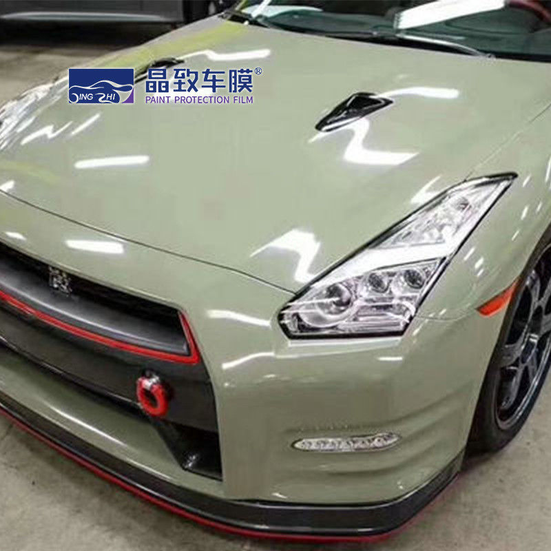 voiture de film de 3M Vvivid Crystal Khaki Green Car Body enveloppant le VINYLE de FILM d'enveloppe de libération d'air de petit pain
