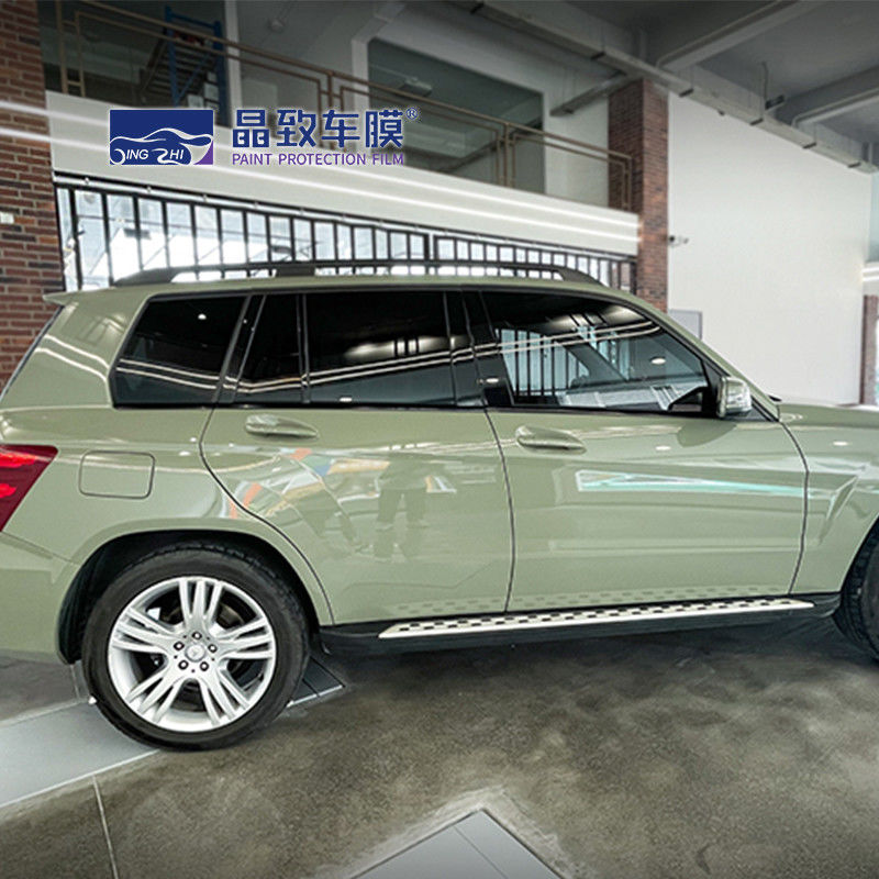 VvividPopular Highlight Crystal Glossy Khaki Army Green Car Wrap Film Body Wrap Vinyl 3m