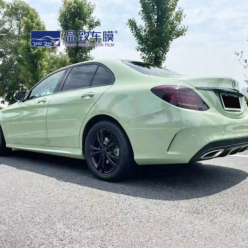 VvividPopular Highlight Crystal Glossy Khaki Army Green Car Wrap Film Body Wrap Vinyl 3m