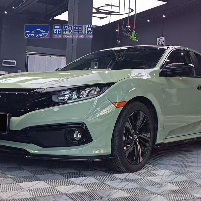 VvividPopular Highlight Crystal Glossy Khaki Army Green Car Wrap Film Body Wrap Vinyl 3m
