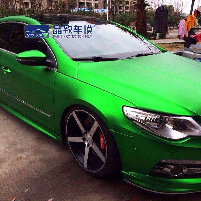 1.52X18M Super Glossy Metallic Midnight Green Car Vinyl Wrap For Car Whole Body