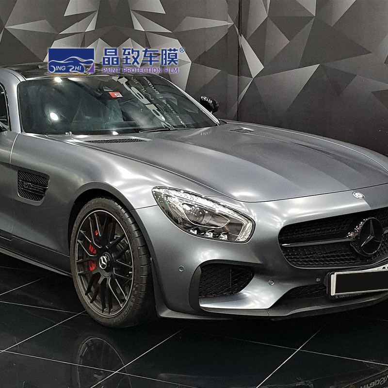 Pellicule d'emballage d'Ash Grey Car Colored Paint Protection 1.52x18M démontable