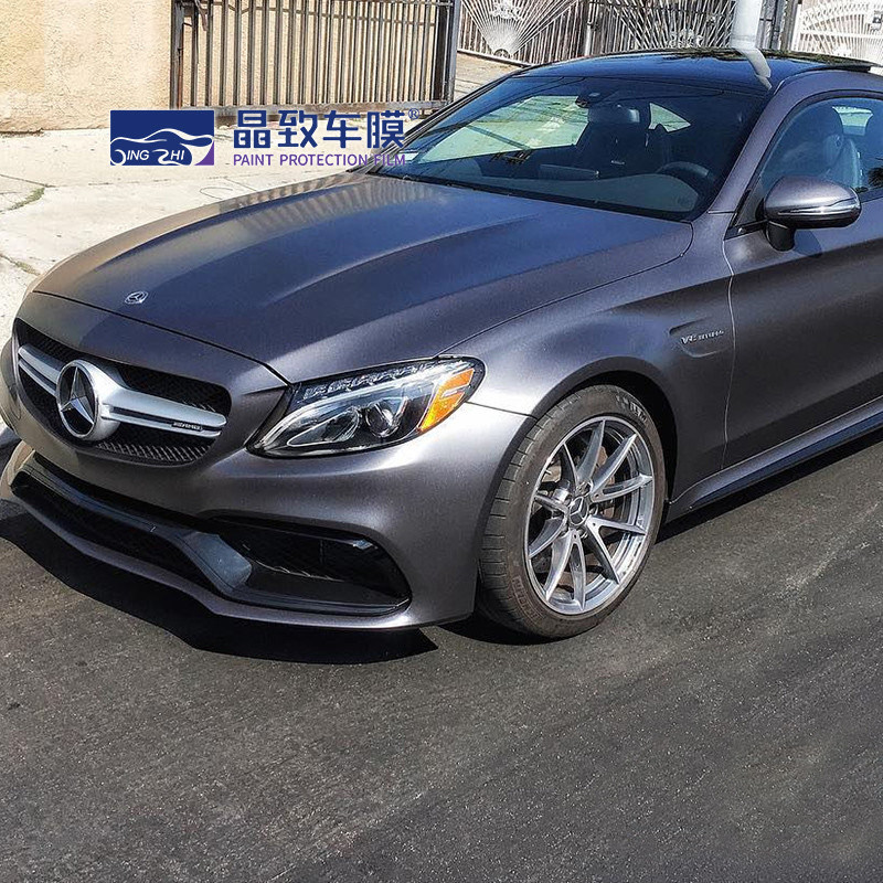 Pellicule d'emballage d'Ash Grey Car Colored Paint Protection 1.52x18M démontable