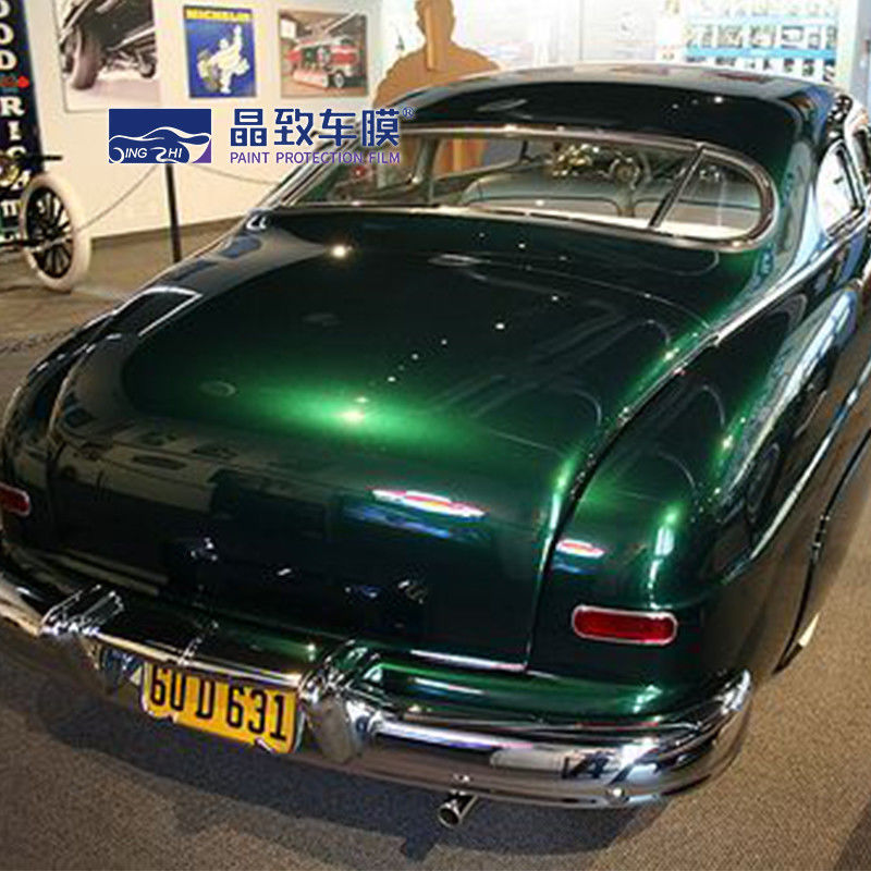 Enveloppe de voiture en cristal de film de protection de peinture de couleur vert nacré imperméable